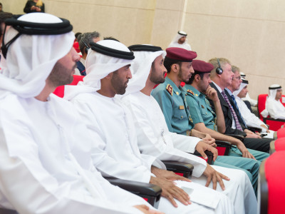 Energy minister Suhail al mazrouie at site - Sept 2015