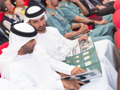 Energy minister Suhail al mazrouie at site - Sept 2015
